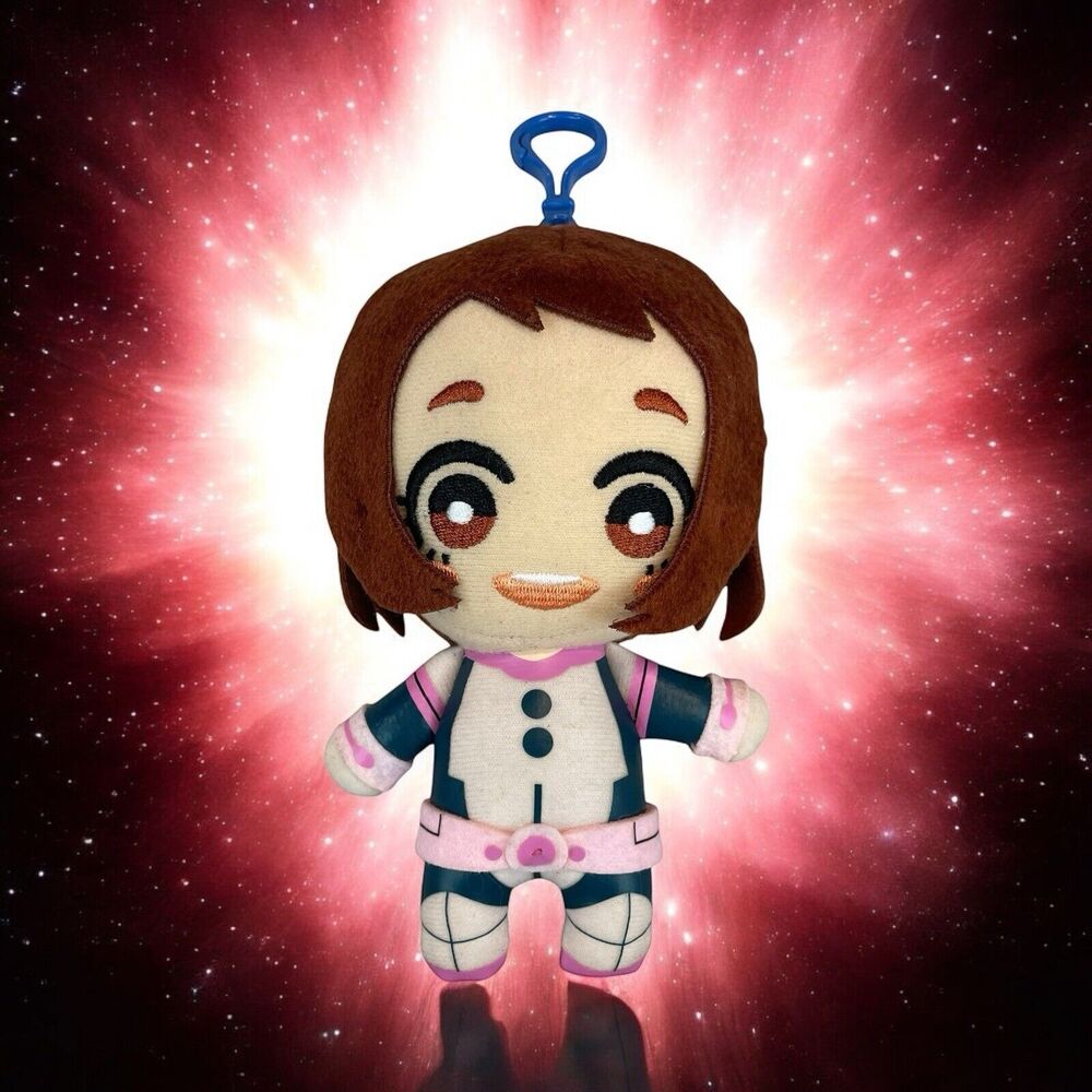 My Hero Academia Tomonui Plush Backpack Clip Keychain Ochaco Uraraka 6" Anime